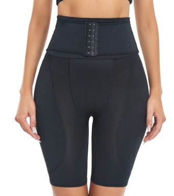 Tummy Control Black High Waist Padded Butt Lifter